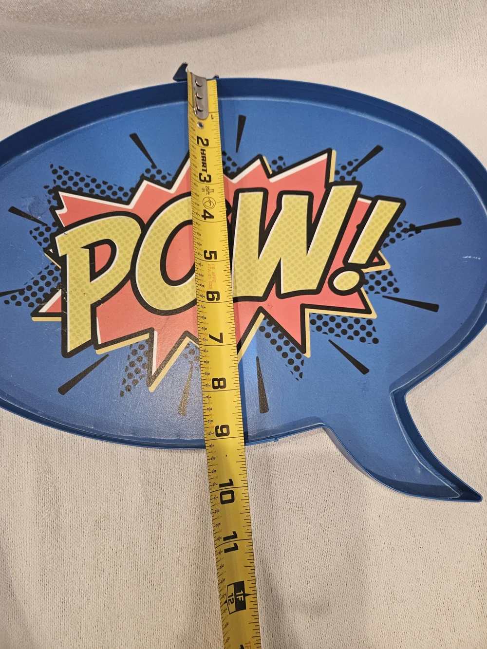 Pow! Comic Speech Bubble Cartoon Caption Metal Sign from Hobby Lobby